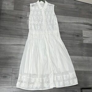 Eva Mendes sleeveless dress with adjustable waist